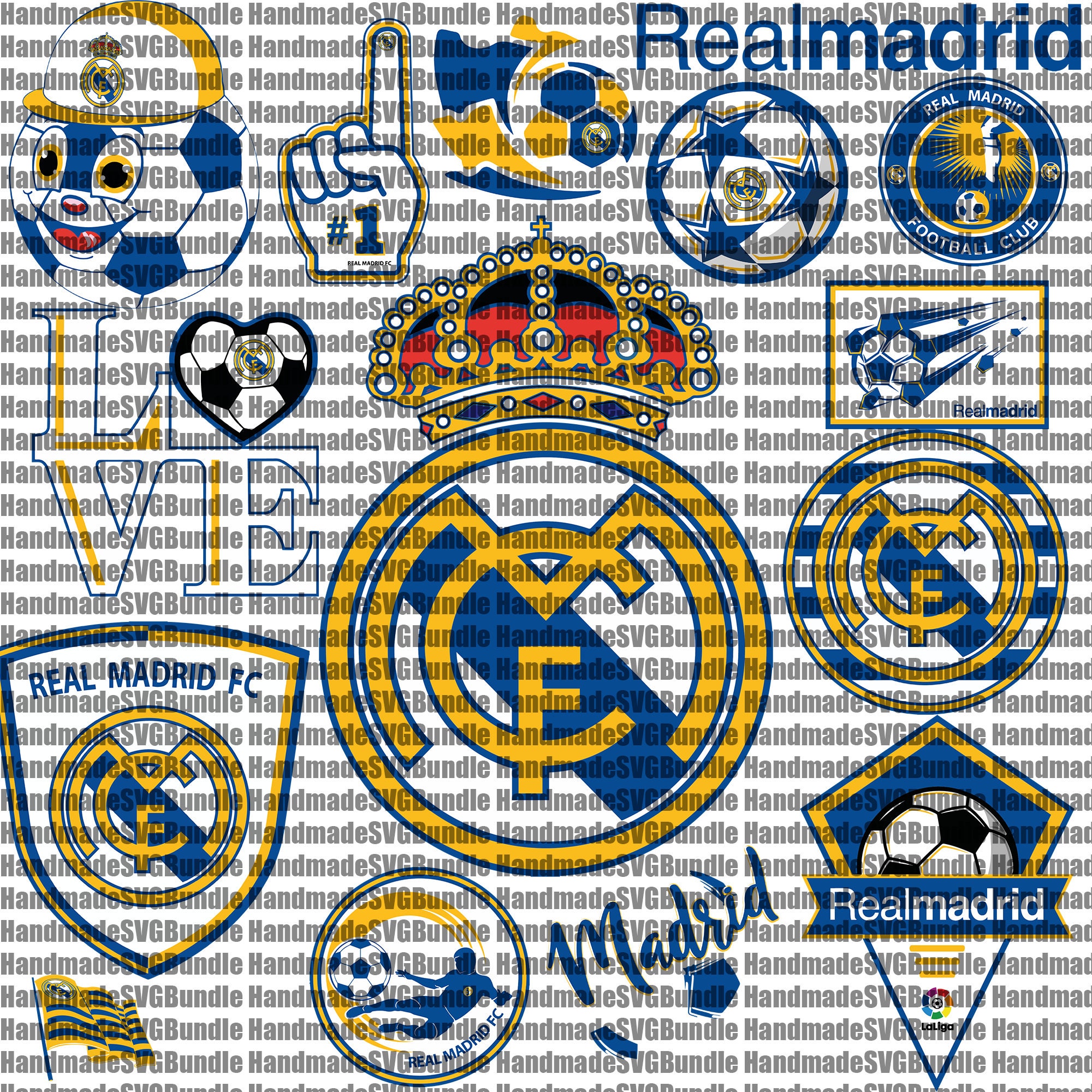 Real Madrid SVG Football SVG Logo Soccer Team Club Game Etsy