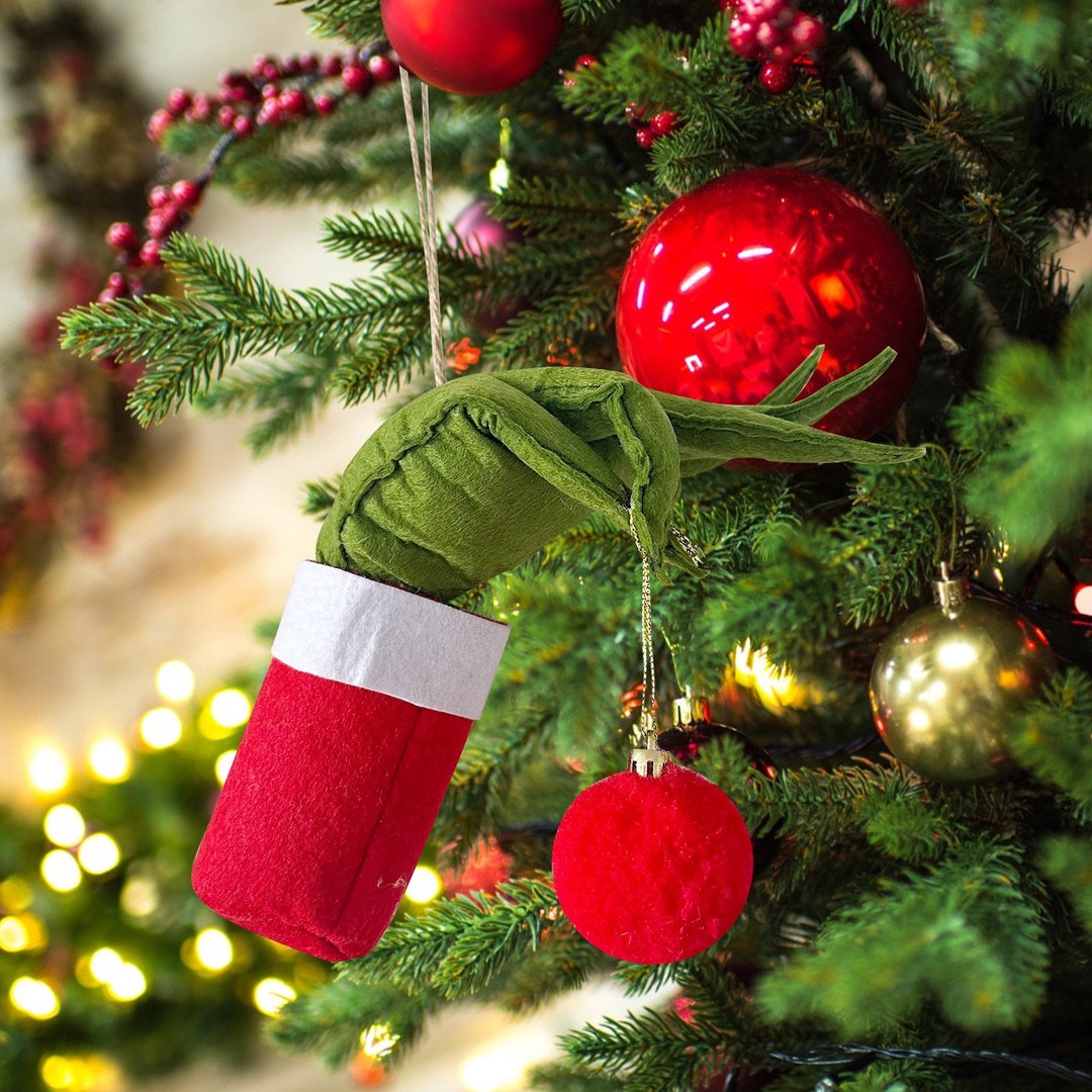 Grinch Car Accessoriesgrinchmas Giftneedle Felting Grinch Etsy