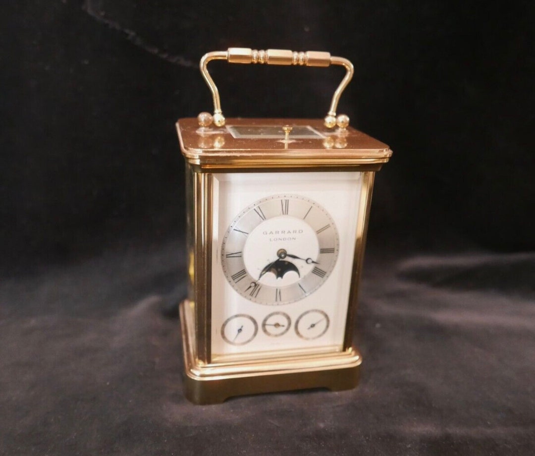 Garrard London Brass Carriage Clock Matthew Norman Movement W/ Etsy