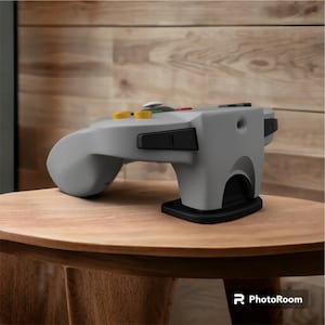 N64 Wall Display, Suporte de parede para controle, Suporte para jogos retrô, Suporte para Nintendo 64, Decoração para sala de jogos, Suporte para armazenamento de console, N64 Wall Display,