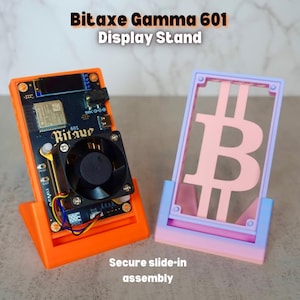 3D Printed Stand for Bitaxe Gamma 601 Miner – Stable, Cooling, Custom Fit