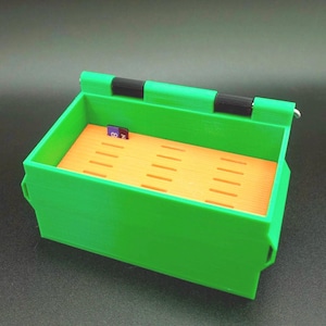 3D gedruckter Bin, Tech-Organizer, Urban Decor, Custom Lagerung, Micro SD-Kartenhalter, Schreibtisch Decor, Workspace Kit, Gaming Zubehör, Office Aufbewahrungsbox
