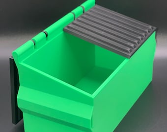 Mini organizer na biurko w kształcie śmietnika