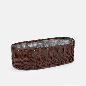 Jardinière de balcon tressée BELLEVIE (2 tailles)