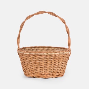 Oval gift basket SURPRIS (36x28xH20/H43cm) (inches:14.2''x11''xHeight 7.9''/16.9'')