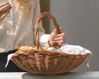 Präsentkorb, Henkelkörbchen VALERIE (45x35xH12/H32cm)