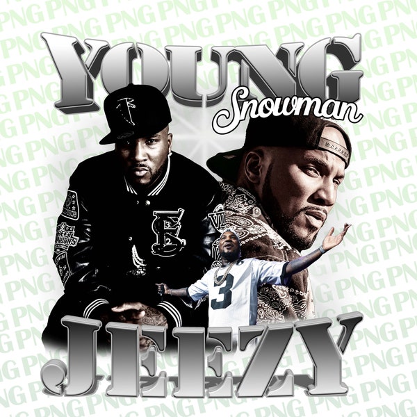 YOUNG JEEZY png | Young Jeezy Shirt Tshirt Tee | Young Jeezy png| Young Jeezy Hiphop Rapper RnB 300 dpi