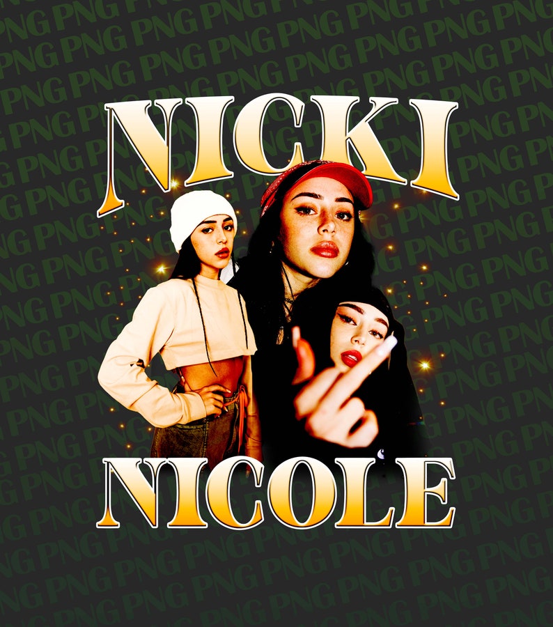 Nicki Nicole Png Ready to Print Printable Design Artist - Etsy