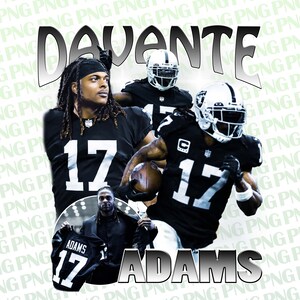 Davante Adams Las Vegas Raiders Women's Name & Number Logo Slim