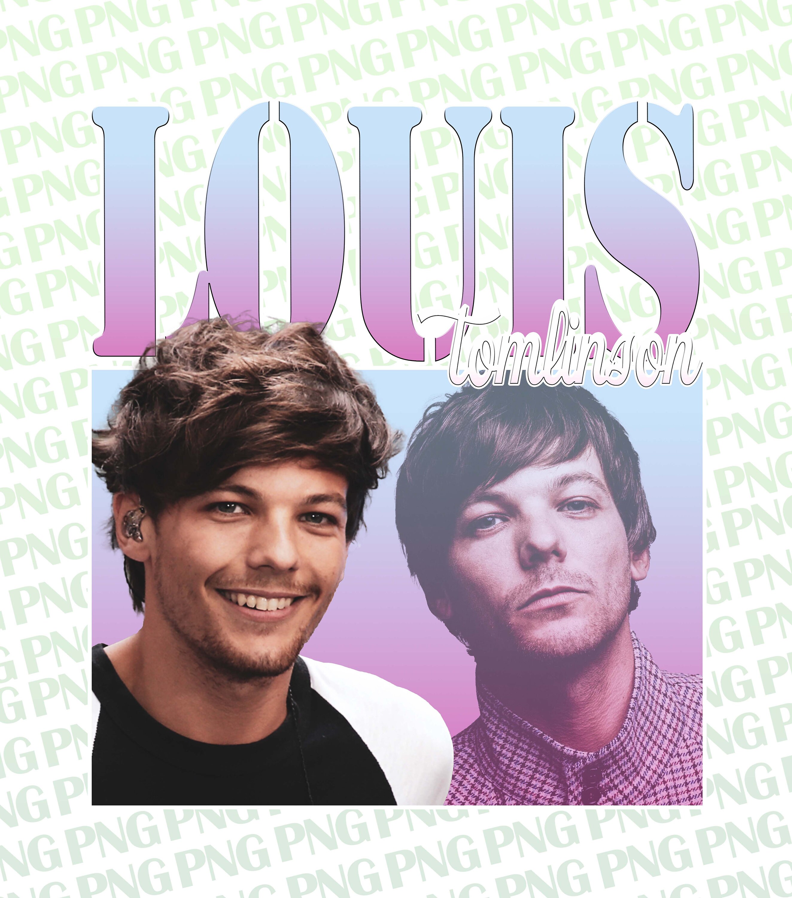 Louis Tomlinson Png , Ready to Print, Printable Design, Artist, 90s ...