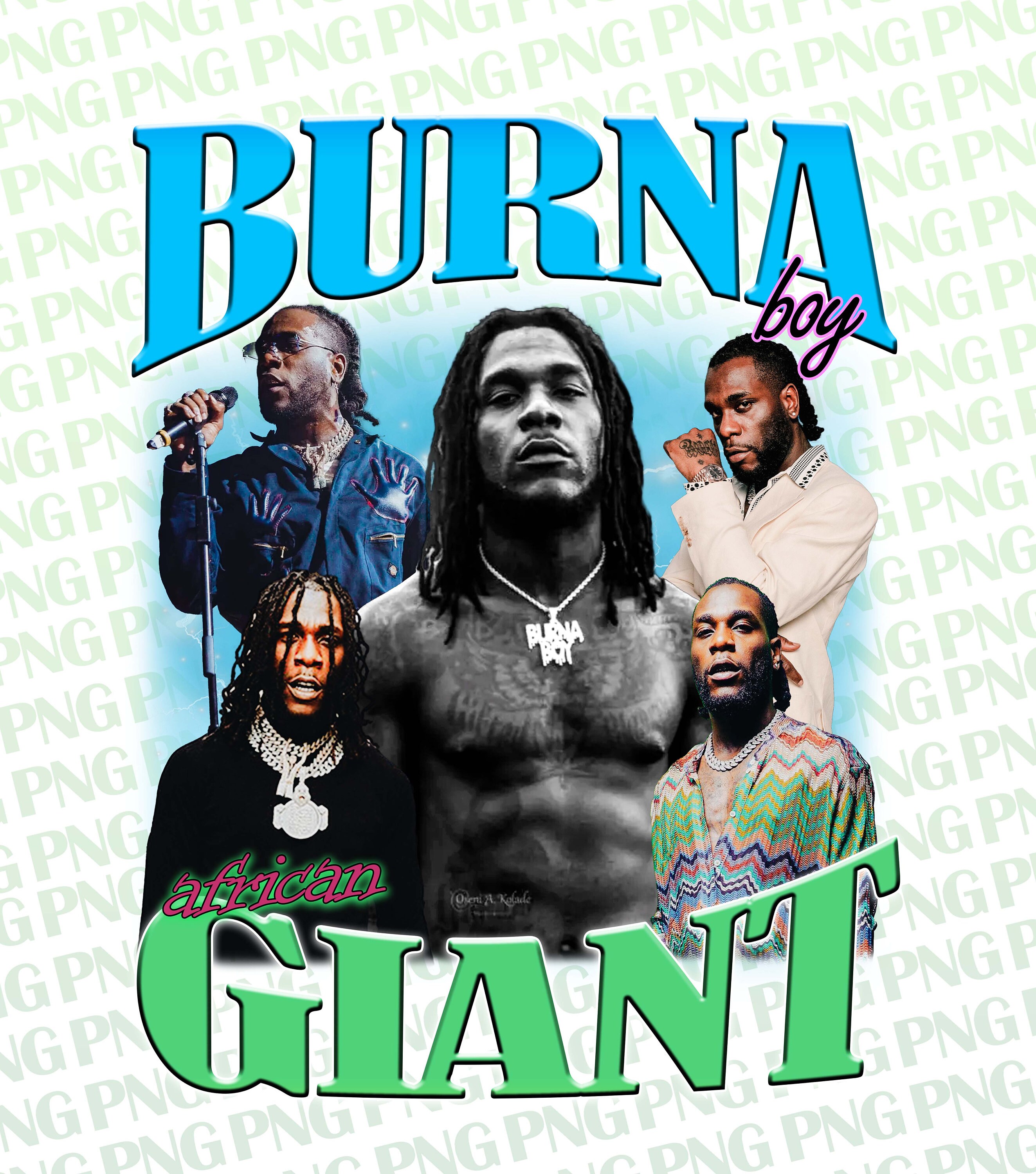 Burna Boy Shirt Vintage 90s Burna Boy Tshirt Movie Graphic Tee Fans