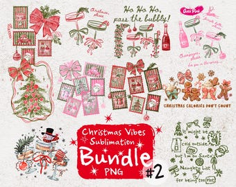 Sassy Christmas PNG Bundle, Pink Christmas, Retro Christmas Shirt Design,  Vintage Christmas Sublimation, Coquette Aesthetic Holiday