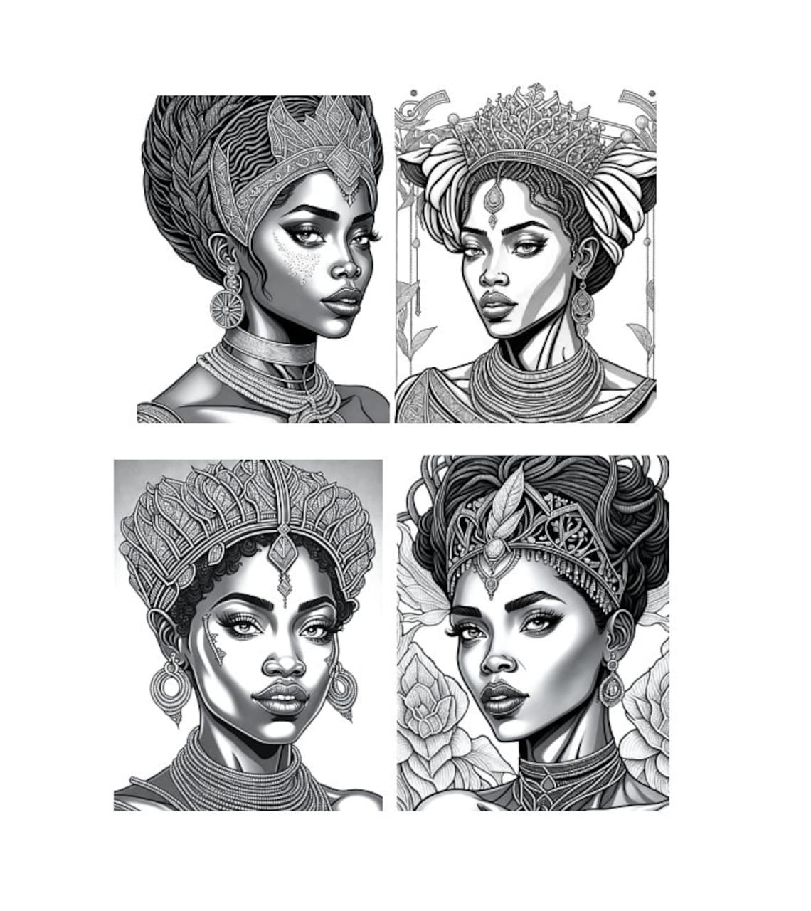 15 Coloring Pages for Adults - the Black Beauty