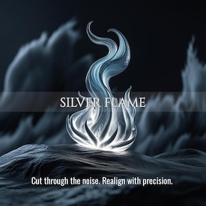 Silver Flame | Mental Clarity, Focus Reset & Soul Alignment | Same Day Delivery
