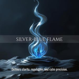 Silver-Blue Flame | Nervous System Calm, Mental Clarity & Energetic Reset | Same Day Delivery