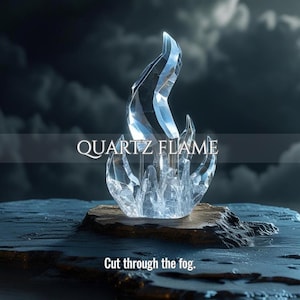 Quartz Flame | Crystallised Clarity, Energetic Block Clearing & Truth Restoration | Same Day Delivery