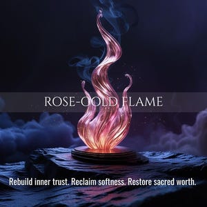 Rose Gold Flame | Self-Worth Healing, Emotional Restoration & Inner Trust | Same Day Delivery