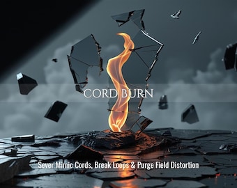 Cord Burn | Cut Lingering Ties, End Repeating Pulls & Restore Energetic Separation | Same Day Delivery