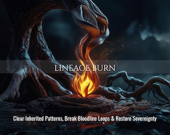 Lineage Burn | Bryt familjemönster, sluta upprepa cykler och släpp det som inte är ditt | Leverans samma dag