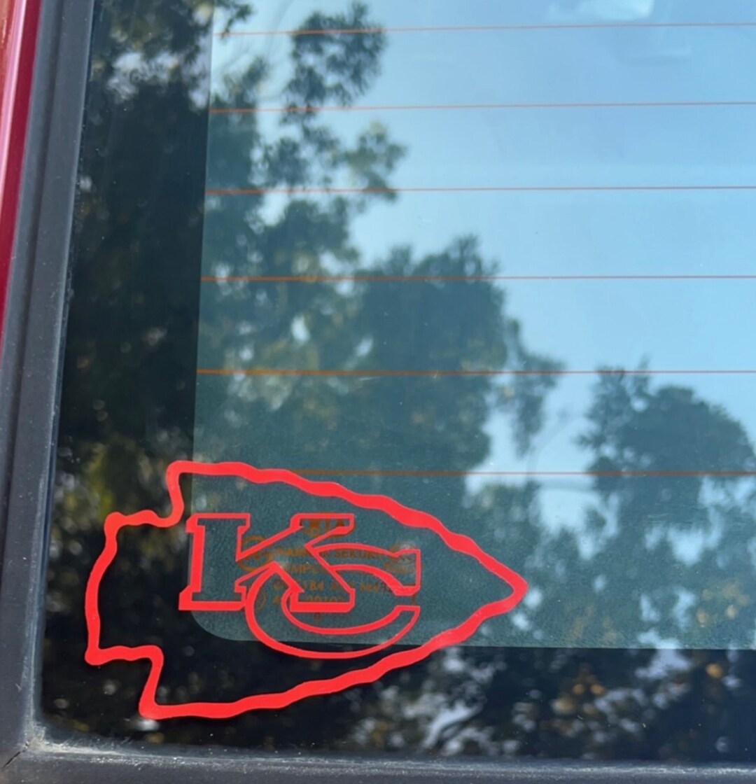 Kansas City Chiefs Car Sticker Etsy