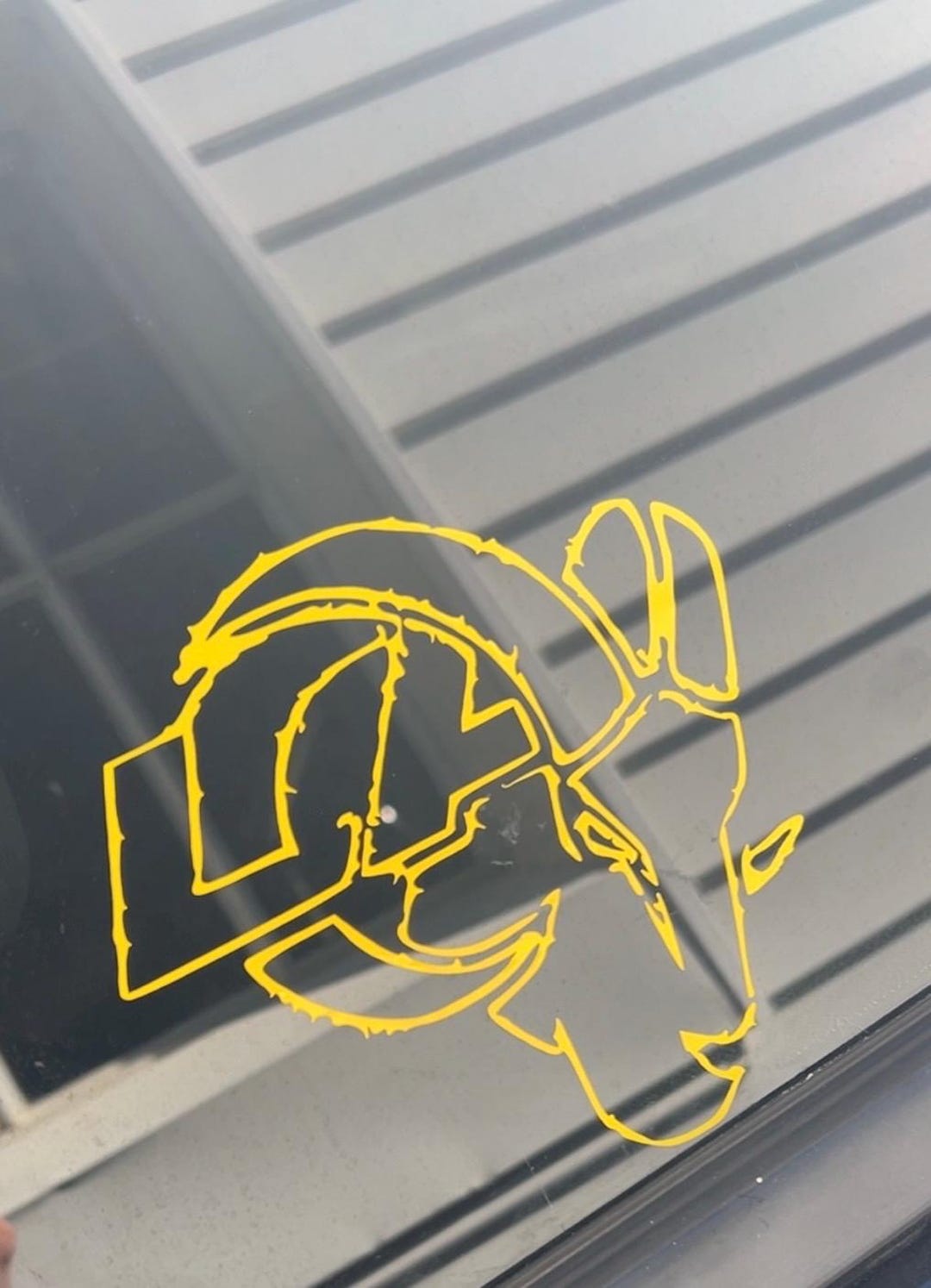 Texas Rams Decal La Rams Car Decal - Etsy