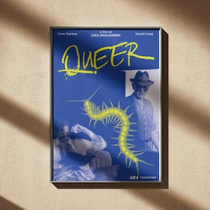 Queer 2024 Movie Poster Digital Download, Daniel Craig Drew