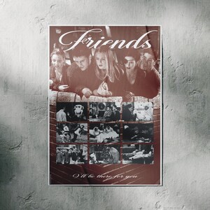Friends Poster A3 | TV series | WallArt Print, Digital file