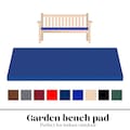 Outdoor Garden Bench Seat Pad Foam Cushions 2 3 4 Seater For Patio Furniture With Waterproof Fabric Zipped Cover