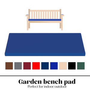 OUTDOOR 2 3 4 SEATER BENCH PAD WATERPROOF FABRIC