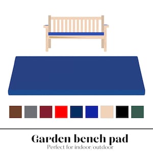 OUTDOOR 2 3 4 SEATER BENCH PAD WATERPROOF FABRIC