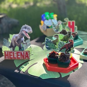 Jurassic Cupcake Toppers, Dinosaur Cupcake toppers, Jurassic Birthday Party, Dino Cupcake Toppers