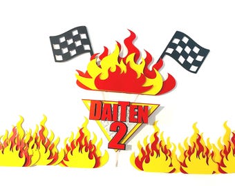 Monster Jam Cake Topper: Custom Age & Name