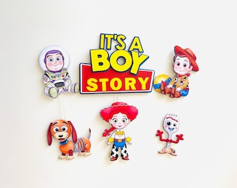 Toy Story Cake Topper: It's a Boy or Girl Baby Shower Decor