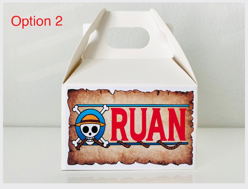 One Piece Manga Favor Boxes: Personalized Gable Boxes - Set of 10 - Etsy