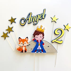 The Little Prince Cake Topper, Prince birthday party.