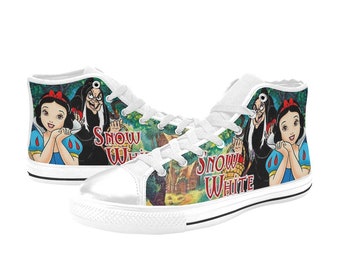 Schneewittchen High Top Schuhe Turnschuhe, personalisierte benutzerdefinierte Kinder und Erwachsene