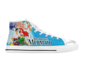 Scarpe da ginnastica alte de La Sirenetta, personalizzate per bambini e adulti