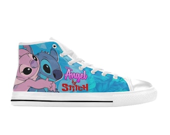 Sneakersy Stitch & Angel High Top Shoes, personalizowane buty dla dzieci i dorosłych