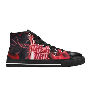 Star Wars High Top Shoes Sneakers, Personalized Custom Kids, and Adult