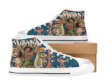 Zapatillas Moana High Top Shoes, personalizadas para niños y adultos