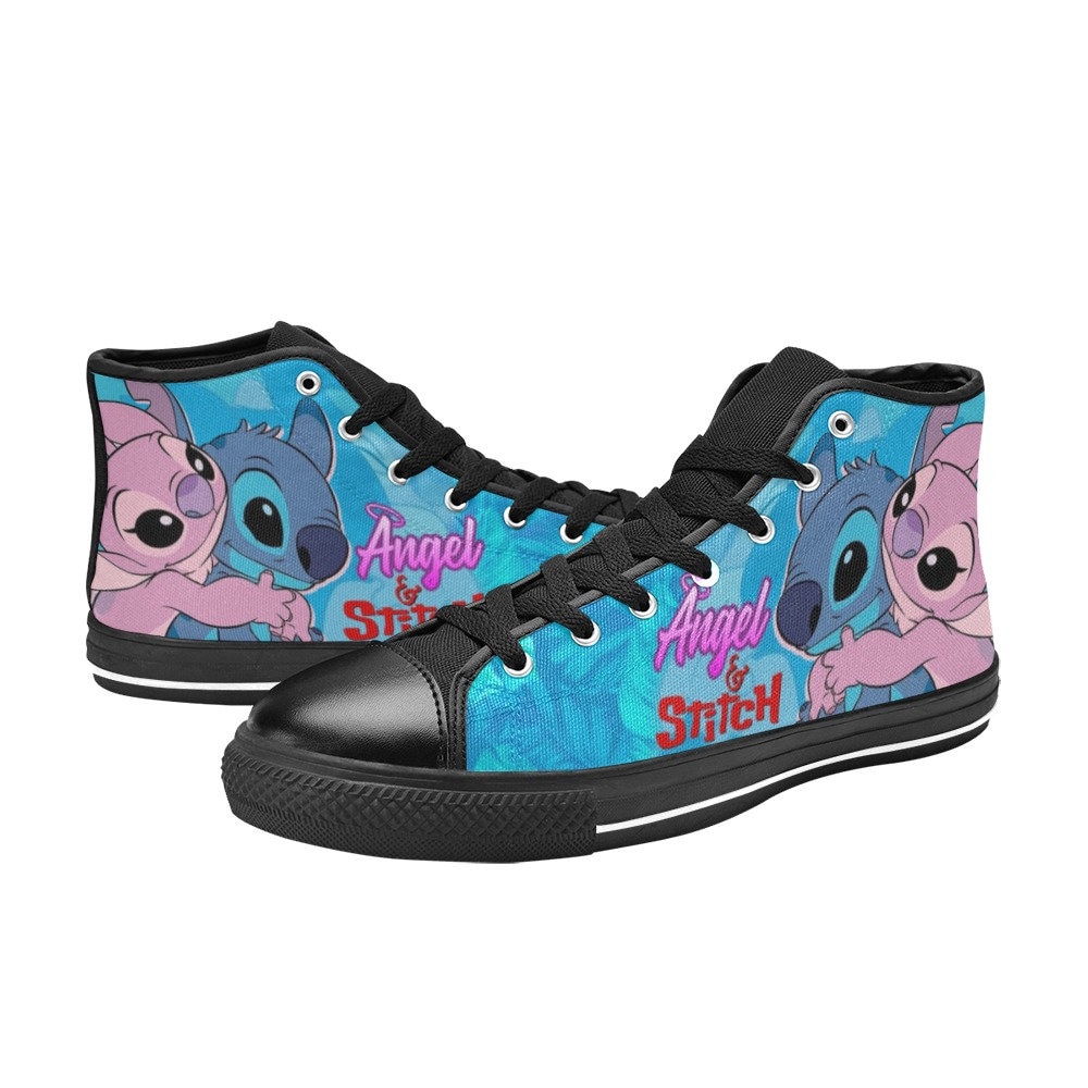 【Anyone more】Mada Stitch Sneakers Amazon.com | Disney Girls Lilo & Stitch Sneakers - High Top