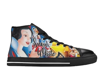 Schneewittchen High Top Schuhe Turnschuhe, personalisierte benutzerdefinierte Kinder und Erwachsene