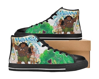 Zapatillas Moana High Top Shoes, personalizadas para niños y adultos