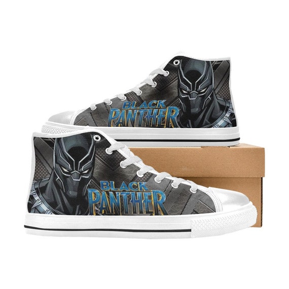 Black Panther High Top Shoes Sneakers Personalized Custom Kids and Adult Etsy Canada