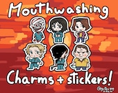 MOUTHWASHING キーホルダー + ステッカー、アーニャ、カーリー