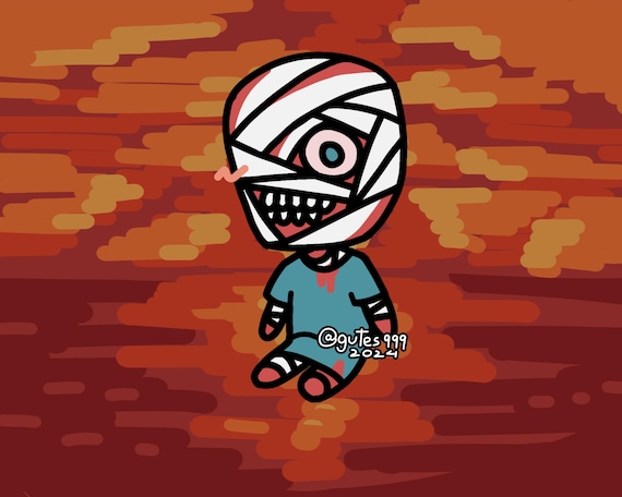 MOUTHWASHING キーホルダー + ステッカー、アーニャ、カーリー