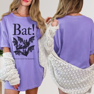 Bat! What We Do In The Shadows T-shirt, Gothic Vampire Tee image 3