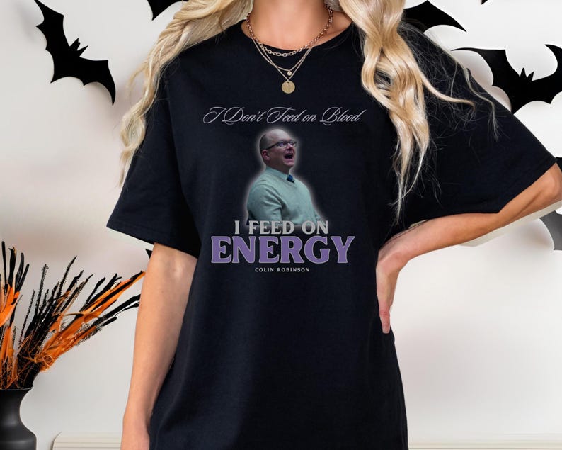 What We Do in the Shadows T-Shirt: Colin Robinson Energy Vampire Tee image 2