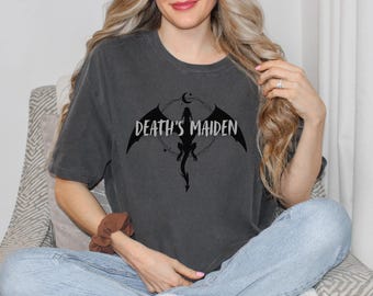 Death's Maiden T-shirt: Officially Licensed Dark Fantasy Dragon Tee