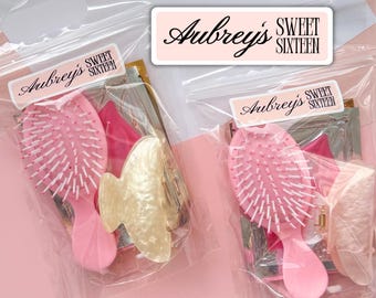 Personalized Teen Girl Birthday Party Favors Self Care Kit Sweet 16 Favors Spa Party Goodie Bags 18th 21st Birthday Clean Girl Gifts for Her